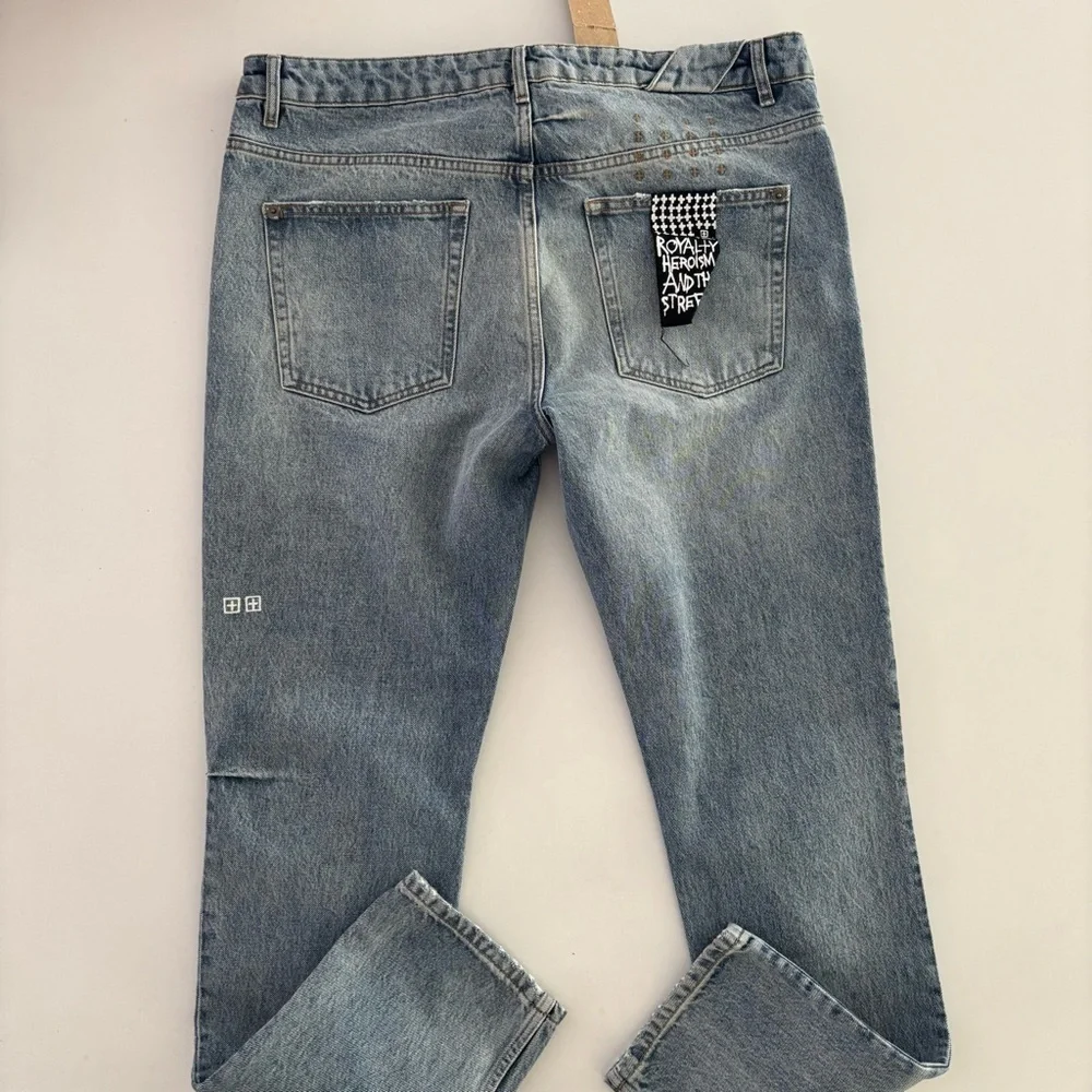 KSUBI Chitch Jinx Trashed Jeans Slim Tapered Men’s Size 36x32 New